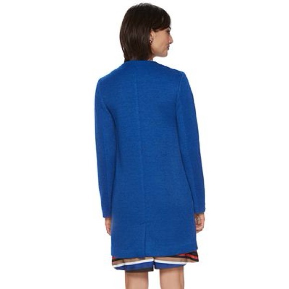 Vintage Elle Blue Knit Bow Snap Button Down Sweater Jacket XS - Picture 10 of 10